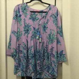 Lilly Pulitzer purple blouse
